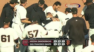 ARI@SF: Scutaro wins the game with a walk-off single