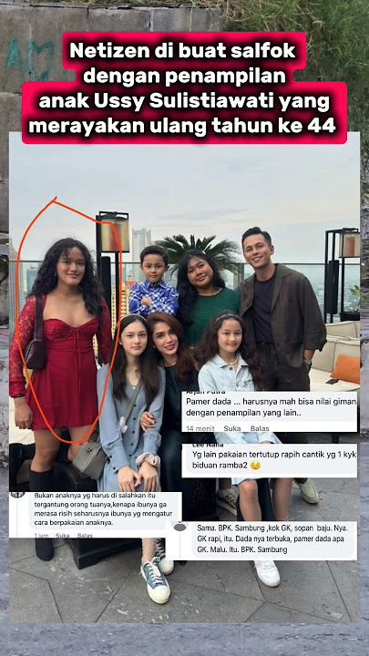 NETIZEN salfok ke anak ussy sulistiawaty #ussysulistiawati #ussysulistiawaty #andikapratama #short