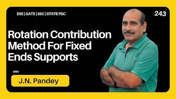 Rotation Contribution Method For Fixed Ends Supports | Lecture 243