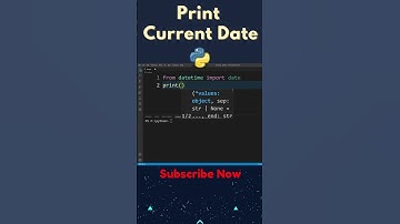 How to Display Date in Python | #shorts