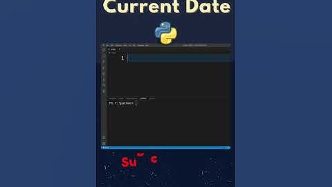 How to Display Date in Python | #shorts