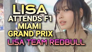 Lisa Waves Chequered Flag at F1 Miami Grand Prix | Lisa Team Redbull