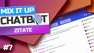 MixItUp Twitch Chatbot Komplettkurs 2021: #07 Zitate