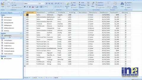 Microsoft Access 2007 Level 1 Introduction from In2 Training, Manchester
