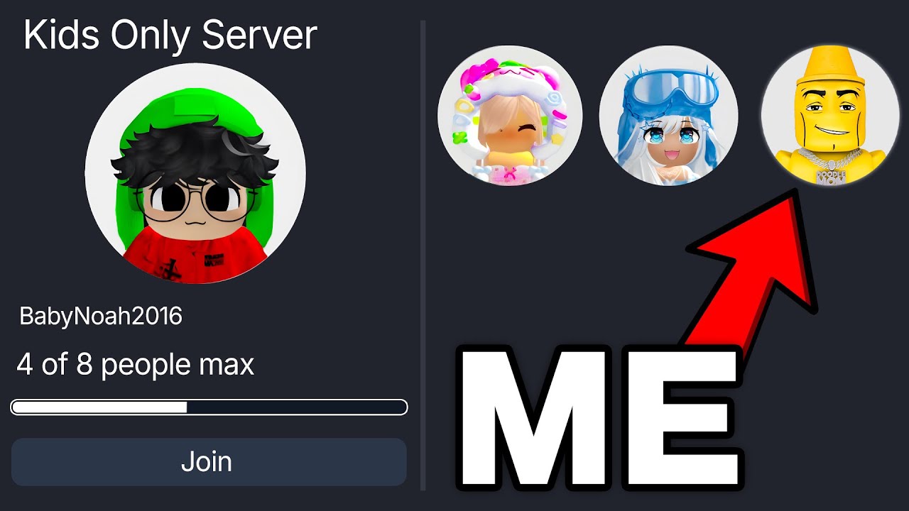 I Snuck Into KIDS ONLY SERVER in Steal A Brainrot!