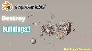 Destruction of Objects in blender 2.83 tutorial {Cell Fracture }