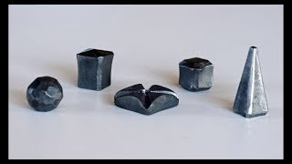 Forging for Beginners: Forged Nuts #1 (5 different designs)