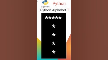 PYTHON ALPHABET T #ytshorts #python #respect #alphabet #shorts
