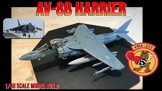 Building the Hasegawa 1/48 Scale AV-8B Harrier