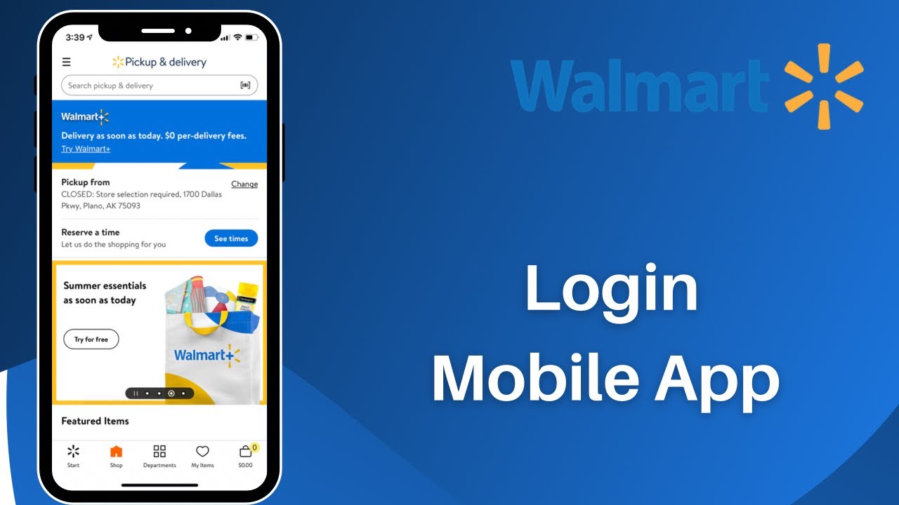 How To Login Walmart App Sign In To Walmart 2021