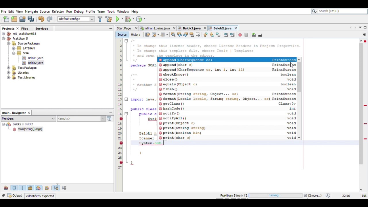 PROGRAM JAVA MENGHITUNG VOLUME SEBUAH BALOK - YouTube