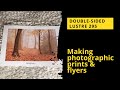 Making Photographic Prints &amp; Flyers with Chris Nowell Photography | Double-Sided Lustre Paper