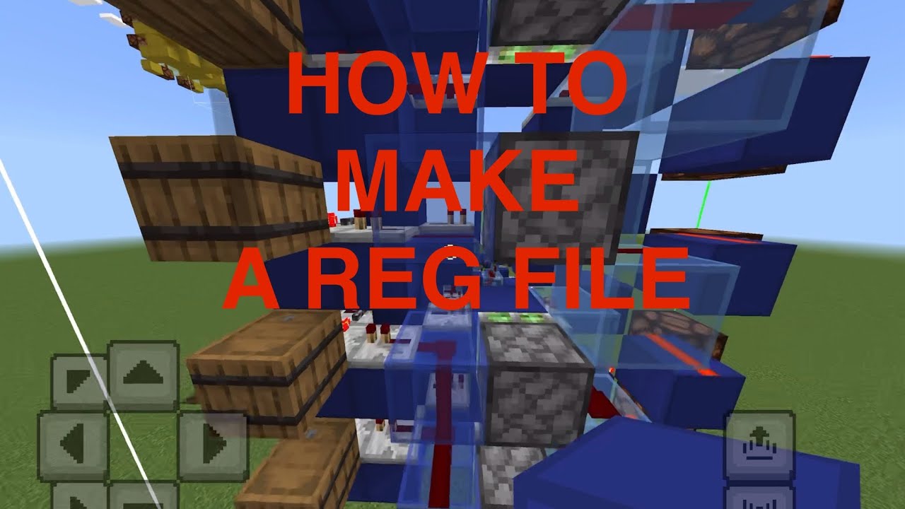 8 Bit Register File Minecraft How to make a register file in minecraft bedrock - YouTube