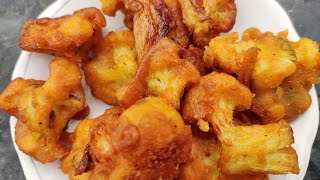 Super Crispy Fulkopir pakora |cauliflower pakoda |how to make fulkoir pakoda |