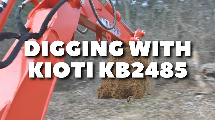 Kioti KB2485 Backhoe in action!