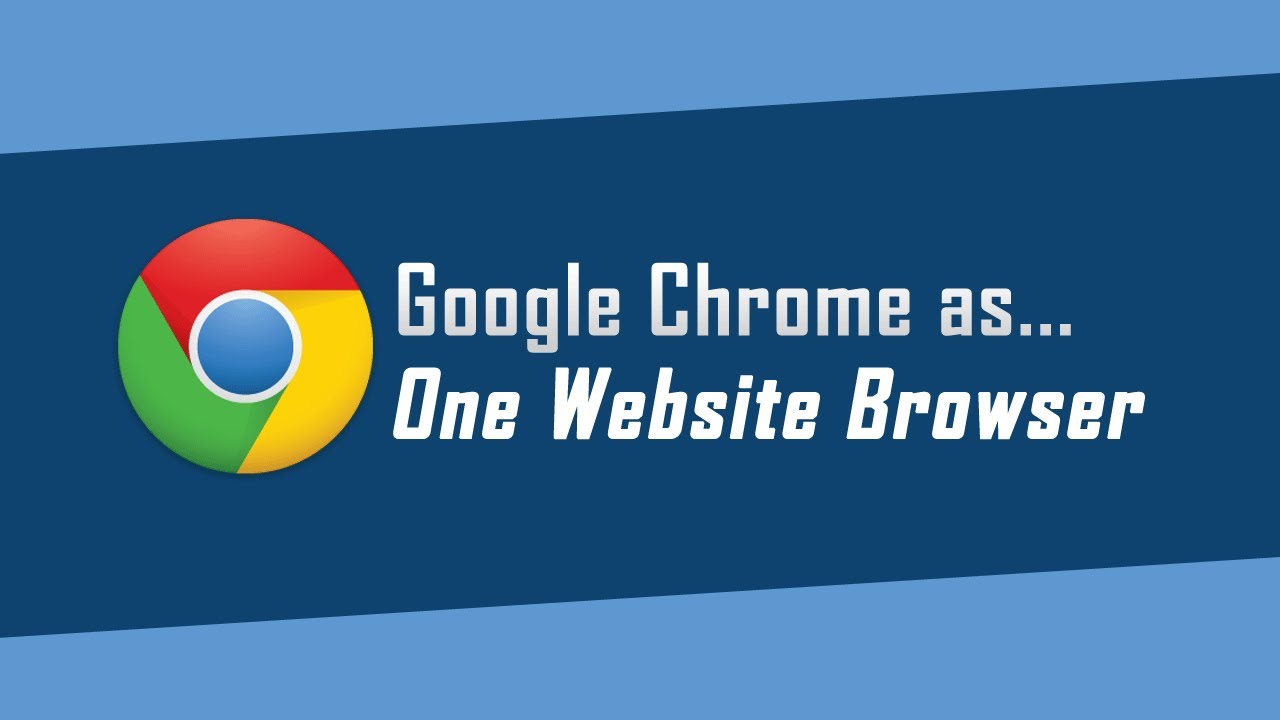 Browse only one website in Google Chrome window - YouTube