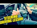 Steering driving lesson  how to steerhow to correct if confused