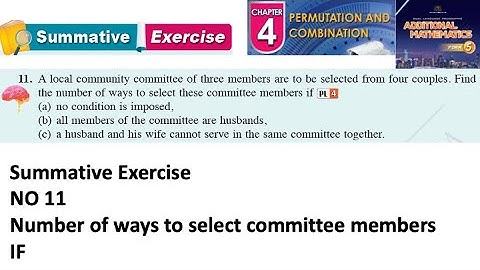 Permutation and combination summative exercise Q11 latihan sumatif form 5 kssm textbook form 5