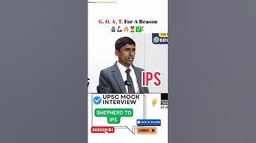 IPS TOPPER I HARD WORK I #upscmockinterview