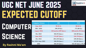 Verwachte afkappunt UGCNET 2025 | Verwachte afkappunt UGC NET JUNI 2025 Computerwetenschappen