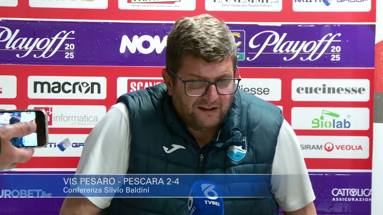 Playoff. Vis Pesaro - Pescara 2-4: Silvio Baldini