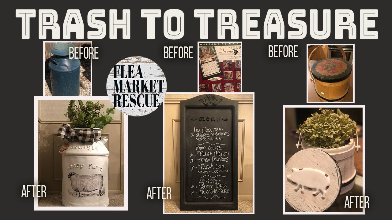 TRASH TO TREASURE DIY HOME DECOR PROJECTS-THRIFT STORE MAKEOVERS - YouTube
