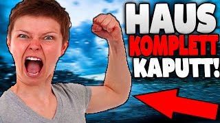 HAUS in MINECRAFT IST KOMPLETT ZERSTÖRT !! - PAPA SCHON BEI DER POLIZEI !!!