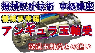 機械設計技術 アンギュラ玉軸受 ベアリングの仕組みと機能 深溝玉軸受との違い 接触角の意味と使い方 背面合わせと正面合わせ