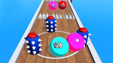 2048 Colors Ball Run - ASMR Game Very satisfying and relaxing Gameplay Walkthrough MAXFJK5