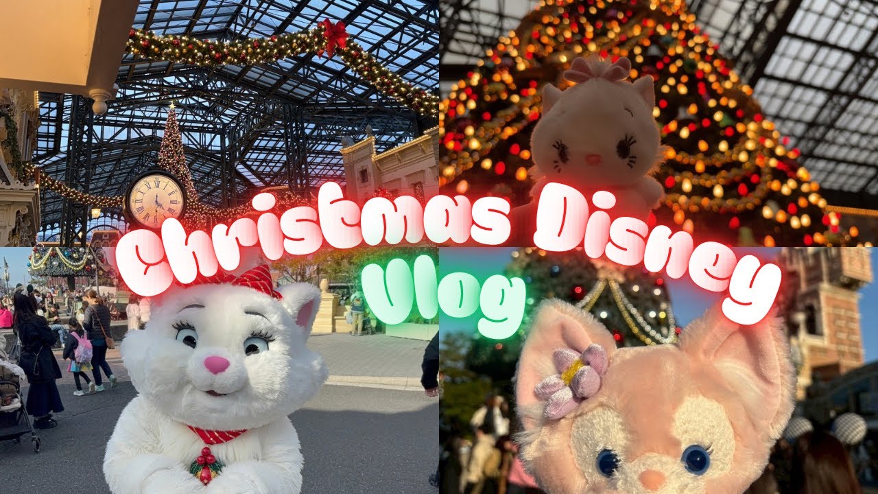 【vlog】人生初のクリスマスディズニーを満喫🎄