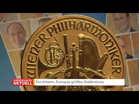 Europas größe Goldmünze zu Gast bei der Volksbank Forchheim (TV Oberfranken)