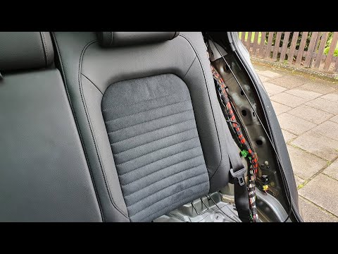 VW Passat B8 2015 - 2022, रियर सीट और साइड पैडिंग हटाना