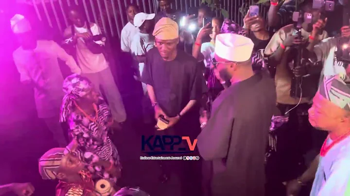 Arrival of FEMI ADEBAYO AT WAR LORD MOVIE PREMIERE 