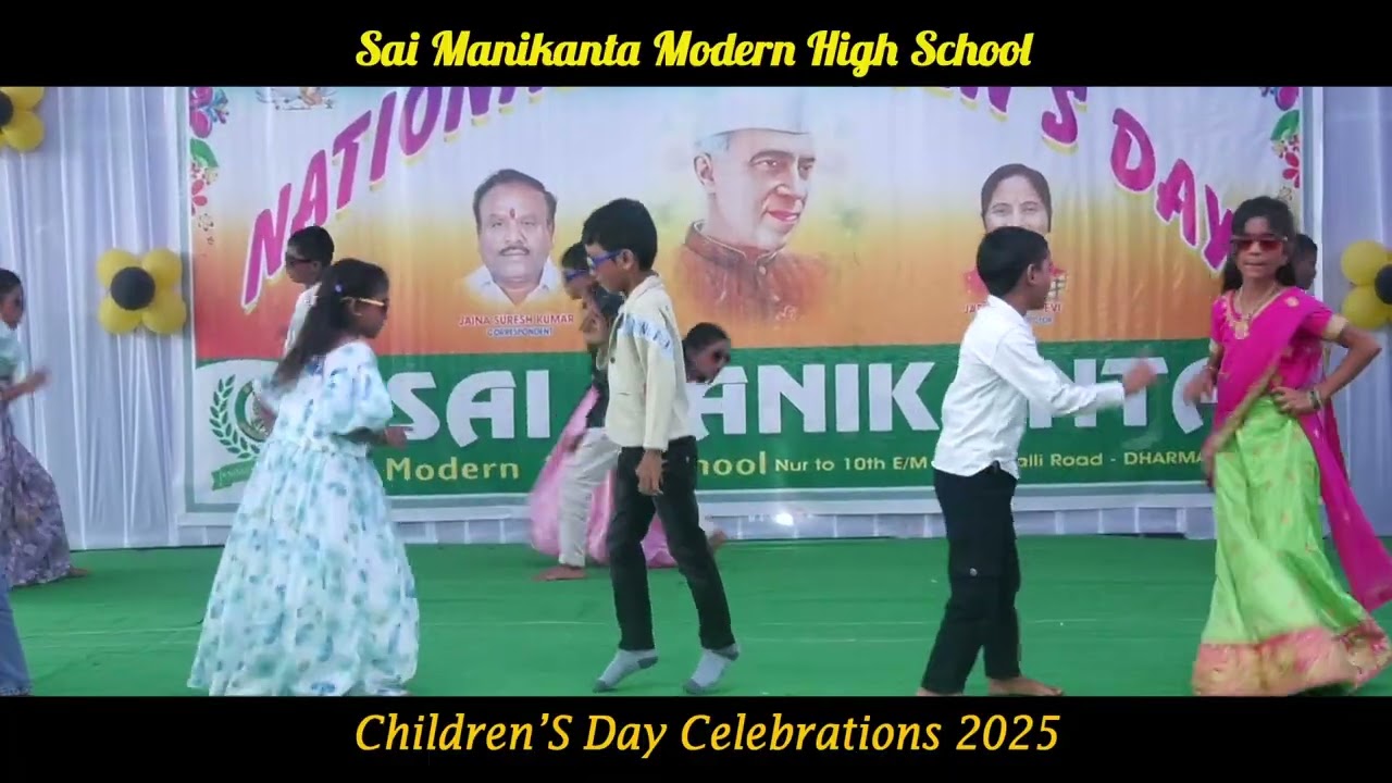 🐦✨ Golden Sparrow Dance 💃 | Children’s Day Celebrations 🎉 | Sai Manikanta Modern High School