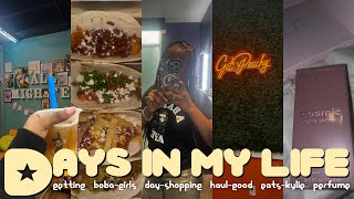 VLOG: DAYS IN MY LIFE: new pickups + girls day +  kylie perfume + good eats + knotless braids &amp; more