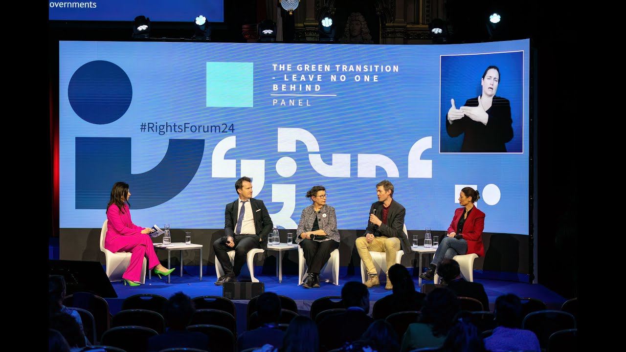 Panel: The Green transition–Leave no one behind | Fundamental Rights Forum 2024