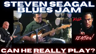Video thumbnail of "STEVEN SEAGAL -  Blues Jam Reaction!  (Can He Really Play?)"