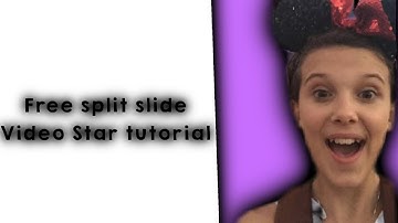 Free split slide video star tutorial