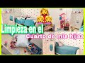 LIMPIEZA EXTREMA 🧹 LIMPIA CONMIGO EL CUARTO DE MIS HIJAS 👩‍👧‍👧