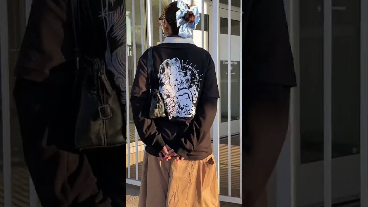 Styling wide skirt shorts