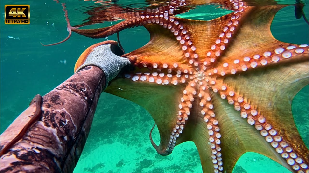 Πώς να πιάσεις μεγάλα χταπόδια - ψαροτουφεκο🐙