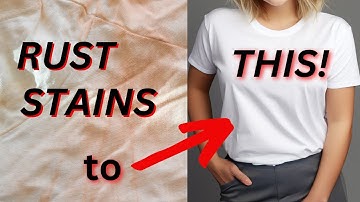 How to Remove Rust Stains From Clothes * 5 Easy Home Remedies *
