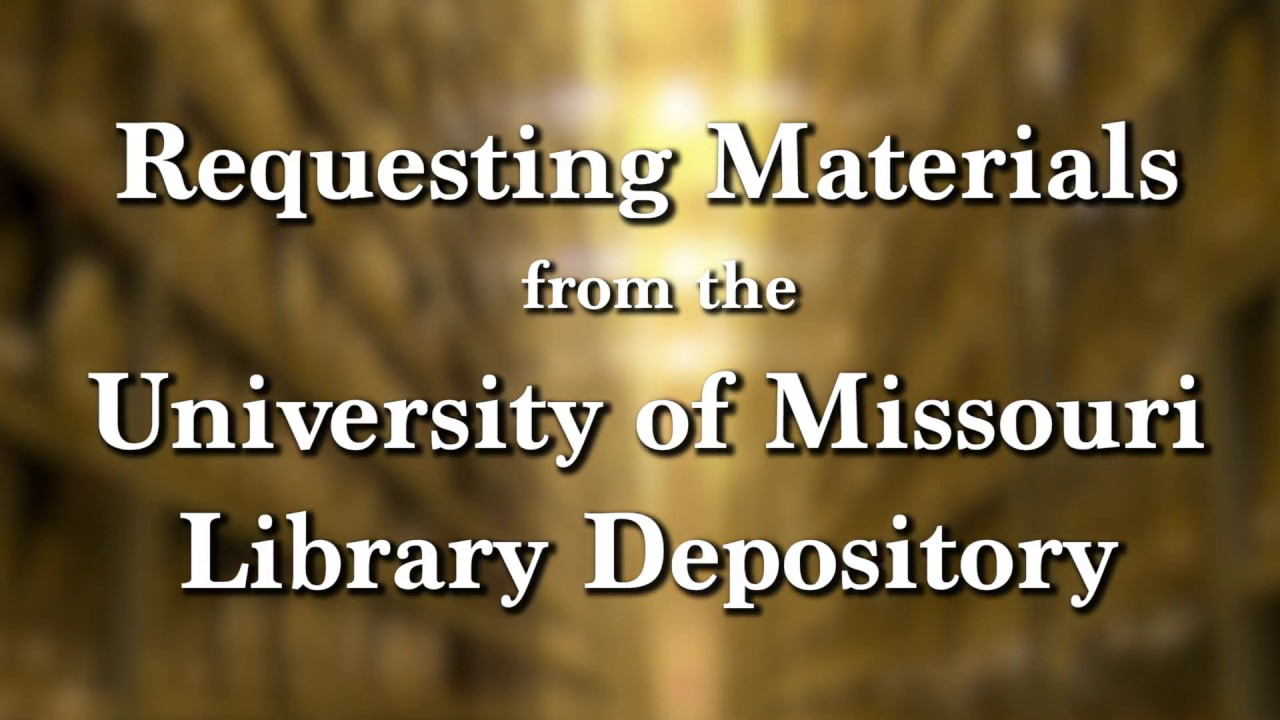 University Of Missouri Library Depository YouTube