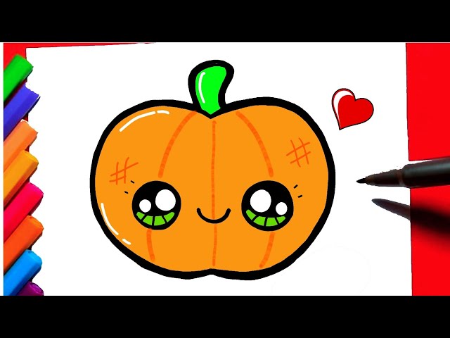 Como desenhar Vampiro Kawaii ❤ Desenhos de Halloween - Desenho