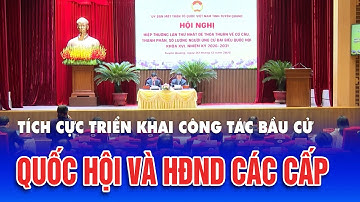 Tích cực triển khai công tác bầu cử Quốc hội và HĐND các cấp