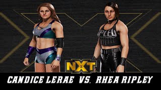 WWE 2K20 PSP CANDICE LERAE VS RHEA RIPLEY JULY 28,2020