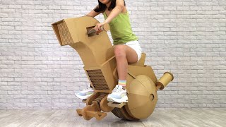 【DRAGON BALL】ランチさんの一輪バイクをダンボール工作してみた！Lunch’s One-wheel Motorcycle【ドラゴンボール】Cardboard DIY