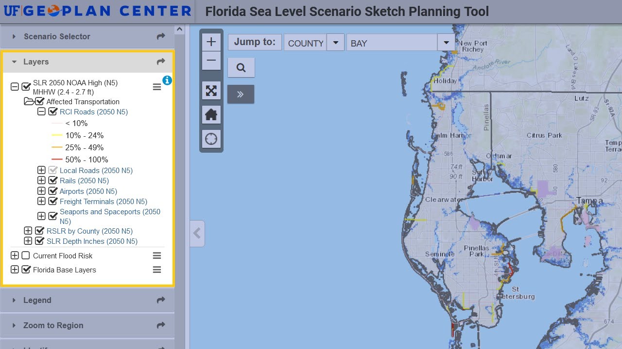 Layers (Sea Level Scenario Sketch Planning Tool) - YouTube