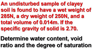 Soil Mechanics Numerical Problem Solved