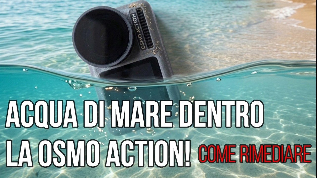 DISASTRO Dji Osmo Action - Acqua di mare DENTRO la Action Cam: COSA FARE?